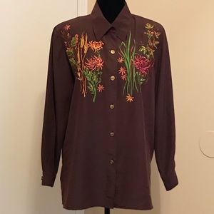 Clearance  VTG Bob Mackie Wearable art blouse